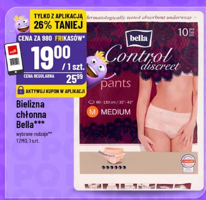 Bielizna chłonna Bella promocja w POLOmarket