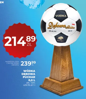 Wódka Dębowa Puchar promocja w Duży Ben