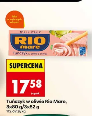 Tuńczyk w oliwie Rio Mare promocja w Biedronka