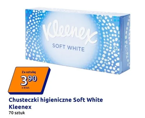 Chusteczki higieniczne Soft White promocja w Action