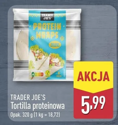 Tortilla proteinowa Trader Joe's promocja w Aldi