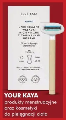 Produkty menstruacyjne oraz kosmetyki do pielęgnacji ciała Your Kaya promocja w Super-Pharm