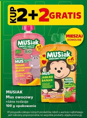 Mus owocowy różne rodzaje promocja w Kaufland