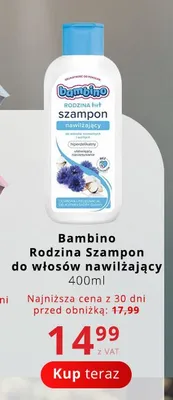 Szampon do włosów nawilżający Bambino Rodzina promocja w Poczta Polska