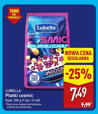 Płatki Cosmic Lubella promocja w Aldi
