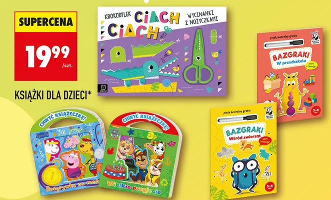 Książki dla dzieci różne rodzaje promocja w Biedronka