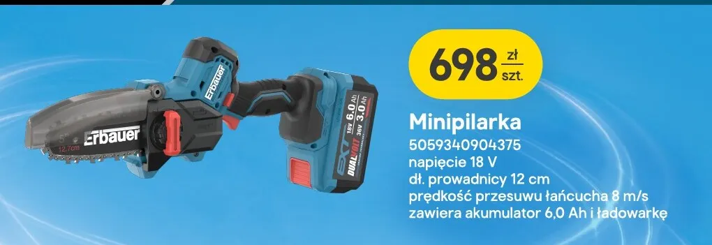 Minipilarka Erbauer promocja w Castorama