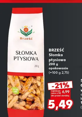 Słomka ptysiowa Brześć promocja w Kaufland