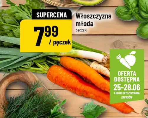 Włoszczyzna młoda promocja w POLOmarket