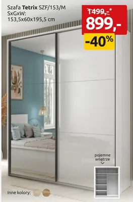 Szafa Tetrix SZF/153/M promocja w Black Red White