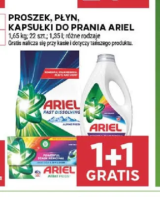 Proszek do prania Ariel Fast Dissolving Alpine Fresh promocja w Stokrotka