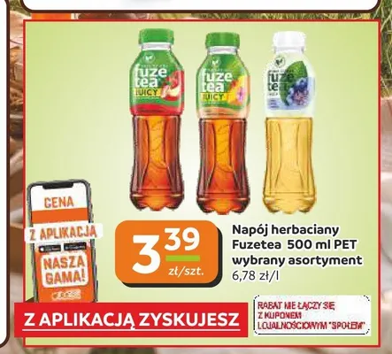 Napój herbaciany Fuzetea promocja w Społem Częstochowa