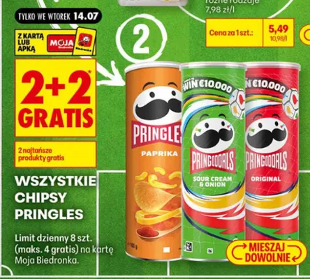 Chipsy Pringles promocja w Biedronka