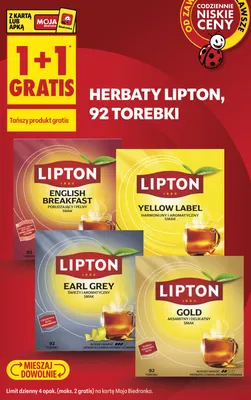 Herbata Lipton Gold promocja w Biedronka