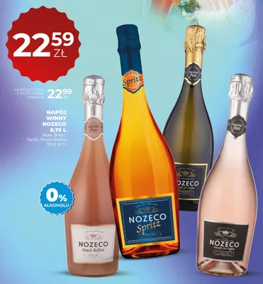 Wino bezalkoholowe Napój winny Nozeco Blanc promocja w Duży Ben