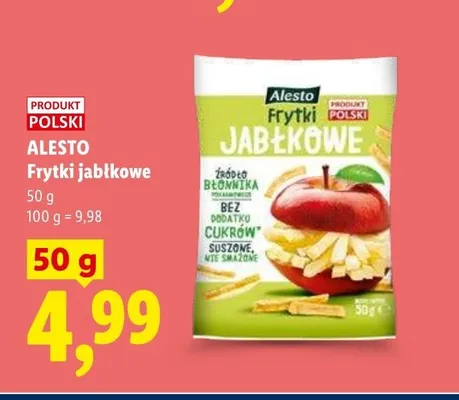 Frytki jabłkowe Alesto promocja w Lidl