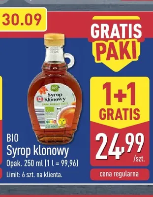Syrop klonowy promocja w Aldi