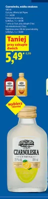 Wódka smakowa Czarnoleska Pigwa promocja w Lidl
