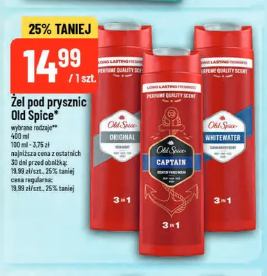 Żel pod prysznic Old Spice Whitewater promocja w POLOmarket