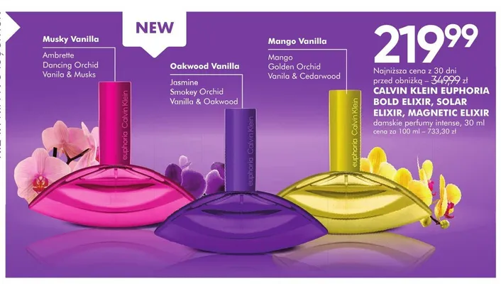 Perfumy damskie Calvin Klein Euphoria Solar Elixir intense promocja w Super-Pharm