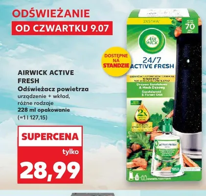 Odświeżacz powietrza Air Wick Active Fresh urządzenie i wkład promocja w Kaufland