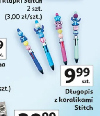 Długopis z koralikami Stitch promocja w Auchan