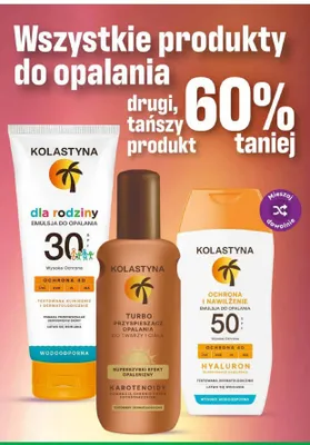 Produkty do opalania promocja w Dino