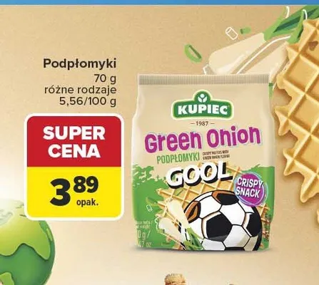 Podpłomyki Kupiec Green Onion promocja w Carrefour