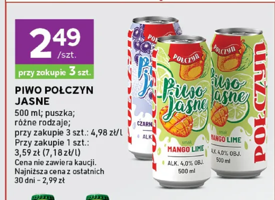 Piwo Połczyn Mango Lime promocja w Stokrotka