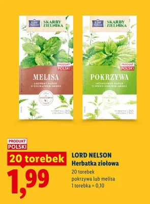 Herbatka ziołowa pokrzywa promocja w Lidl