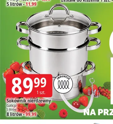 Sokownik nierdzewny Galicja 8 l promocja w Leclerc