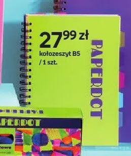 Kołozeszyt B5 PAPERDOT promocja w Empik