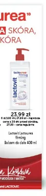 Balsam do ciała Lactovit Lactourea firming promocja w Ziko Dermo