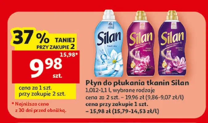 Płyn do płukania tkanin Silan promocja w Auchan