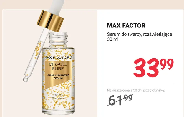 Serum do twarzy rozświetlające promocja w Rossmann