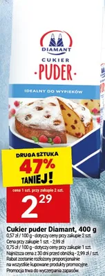 Cukier puder Diamant, 400 g promocja w Twój Market
