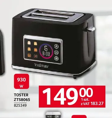 Toster ZTS8065 Zelmer promocja w Selgros