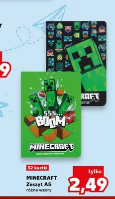 Zeszyt A5 Minecraft promocja w Kaufland