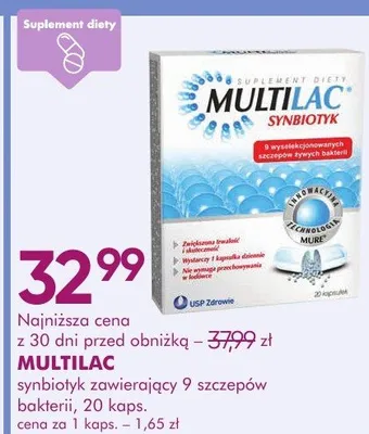 Synbiotyk zawierający 9 szczepów bakterii 20 kaps. promocja w Super-Pharm
