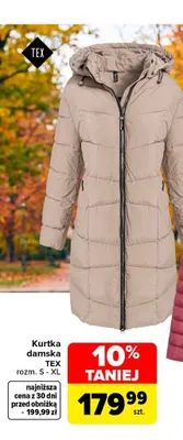 Kurtka damska TEX promocja w Carrefour