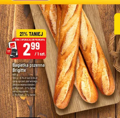 Bagietka pszenna Brigitte promocja w POLOmarket