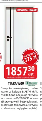 Skrzydło drzwiowe wewnętrzne Tiara W09 Pol-Skone promocja w Dobre Dla Domu