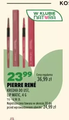 Kredka do ust Lip Matic Pierre René promocja w Drogerie Natura