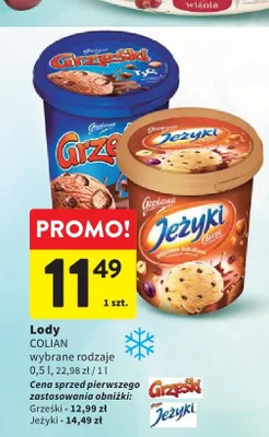 Lody COLIAN Grześki promocja w Intermarche