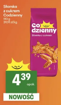 Słomka z cukrem Codzienny promocja w Delikatesy Centrum