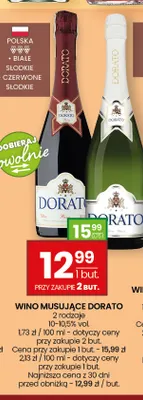 Wino musujące Dorato czerwone słodkie promocja w Twój Market