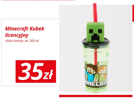 Kubek licencyjny Minecraft promocja w KiK