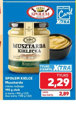 Musztarda Społem Kielce promocja w Kaufland