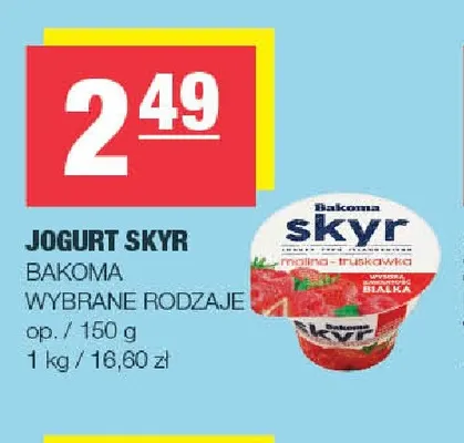 Jogurt Skyr Bakoma promocja w SPAR
