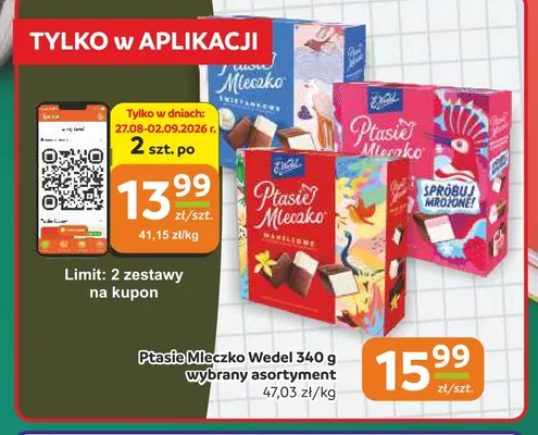 Ptasie Mleczko E.Wedel promocja w Gama